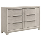 Farre 4-Piece Eastern King Bedroom Set Washed Grey