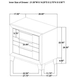 Farre 4-Piece Eastern King Bedroom Set Washed Grey