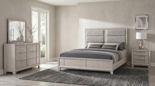 Farre 5-Piece Queen Bedroom Set Washed Grey
