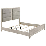 Farre 4-Piece Eastern King Bedroom Set Washed Grey