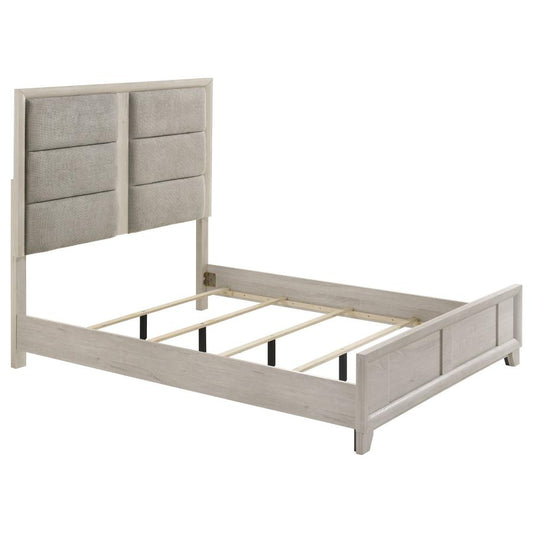 Farre 5-Piece Queen Bedroom Set Washed Grey