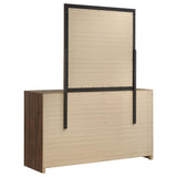 Etienne 6-Drawer Dresser with Mirror Walnut