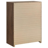 Etienne 5-Drawer Bedroom Chest of Drawers Walnut