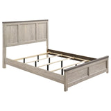 Nevado 4-Piece Eastern King Panel Bedroom Set Grey and Weathered Taupe
