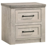 Nevado 4-Piece Eastern King Panel Bedroom Set Grey and Weathered Taupe