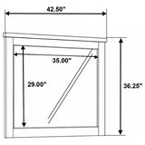 Nevado 4-Piece Eastern King Panel Bedroom Set Grey and Weathered Taupe