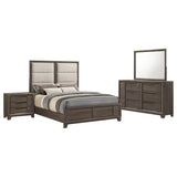 Farre 5-Piece Eastern King Bedroom Set Dark Brown