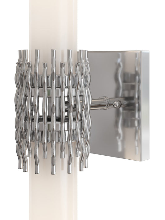 Brietta Nickel Bath Wall Sconce