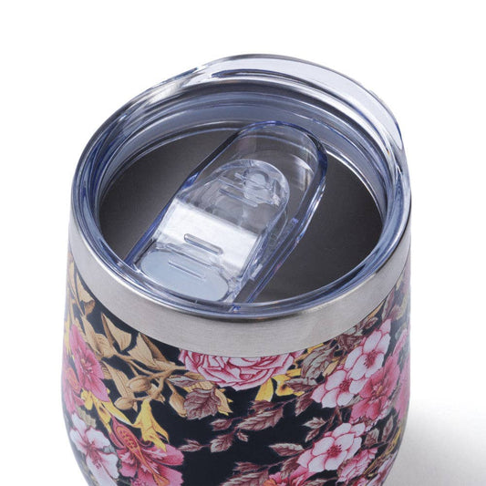 Blue Stallion Floral Bouquet Wine Tumbler 10oz