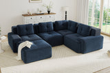 CORDELIA 116" 4-Seater Sectional with 1 Ottoman