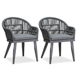 PURPLE LEAF Outdoor Bar Stools Rattan Bar Stools Counter Stools with Back and Cushions  for Patio, Garden, Kitchen