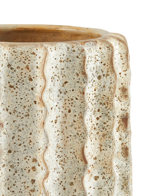 Sunken Boat Medium White Vase
