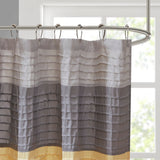 Faux Silk Dupioni Shower Curtain, Yellow