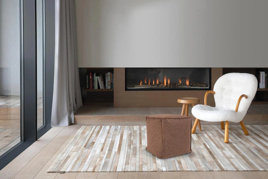 Square Pouf Panama Chocolate