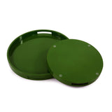 Saint Tropez Round Tray Set of 2 - Wild Green