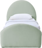 Andaz - Chenille Fabric Upholstered Trundle Bed