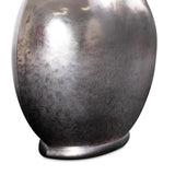 Advik Polished Silver Vase- Short