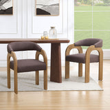 Clara Modern Upholstered Dining Chairs (Set of 2)