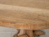 Marquez Round Dining Table - Solid Pine Farmhouse Style