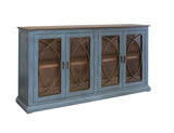 4 Door Console - Solid Pine Wood Accent Table | Marlin