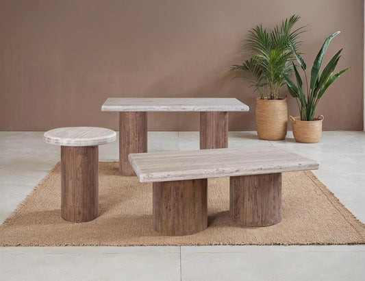 Sahara Organic Modern Sofa Table - Sustainable Mango Wood