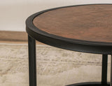 Copper Top & Iron Base Cocktail Table | Blackburn Luxury Occasional