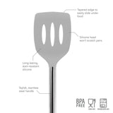 Silicone and Stainless Steel Slotted Turner