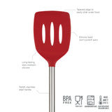 Silicone and Stainless Steel Slotted Turner