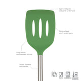 Silicone and Stainless Steel Slotted Turner