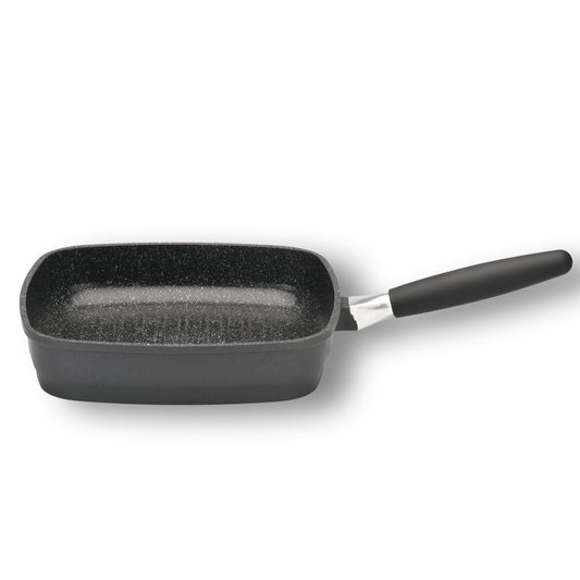 BergHOFF Scala 9.5" Nonstick Square Grill Pan, Cast Aluminum, Removeable Handle