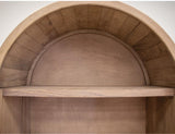 5 Shelf Natural Parota Bookcase - Elegant Storage Furniture