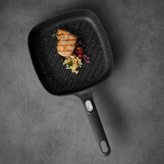 BergHOFF GEM 11" Non-Stick Grill Pan, Black