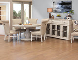 Bonanza Ivory Round Dining Table - Solid Pine Wood