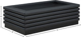 Rory Coffee Table - Contemporary Design with Stylish Oak Veneer and Soft Vegan Leather Accents