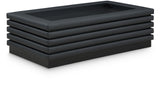 Rory Coffee Table - Contemporary Design with Stylish Oak Veneer and Soft Vegan Leather Accents