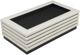 Rory Coffee Table - Contemporary Design with Stylish Oak Veneer and Soft Vegan Leather Accents
