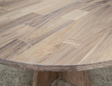Natural Parota Round Dining Table | Elegant Wood Furniture