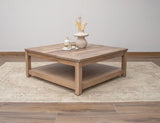 Natural Parota Square Cocktail Table | Elegant Occasional Furniture