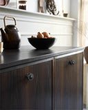 DESIGN2317 Modern Organic Champagne Bronze Cabinet Knobs | Solid Metal Drawer Handles