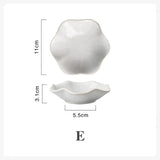 Ceramic Flower Shape Decorative Serving Plate