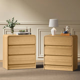 Modern Storage 3-Drawer Nightstand （Set of 2）