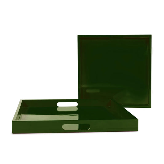 Saint Tropez Square Tray Set of 2 - Wild Green
