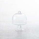 Jupiter Clear 8.5" Cake Stand and Dome Set