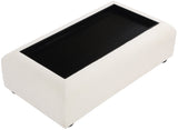 Diana Cream Coffee Table - Elegant Art Deco Design with Textured Fabric for Modern Living Spaces