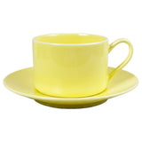 8oz Ceramic Cappuccino Mug & Saucer Coffee Set