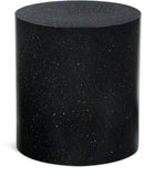 Terrazo End Table - Modern Iron Design with Speckled Surface for Stylish Home or Office Decor