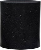 Terrazo End Table - Modern Iron Design with Speckled Surface for Stylish Home or Office Decor