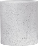 Terrazo End Table - Modern Iron Design with Speckled Surface for Stylish Home or Office Decor