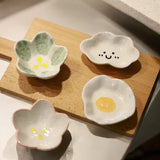 Small Ceramic Dessert Snack Sauce Plate Dish
