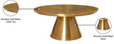 Martini Metal Contemporary Coffee Table - Stylish Round Design for Modern Living Spaces Decor